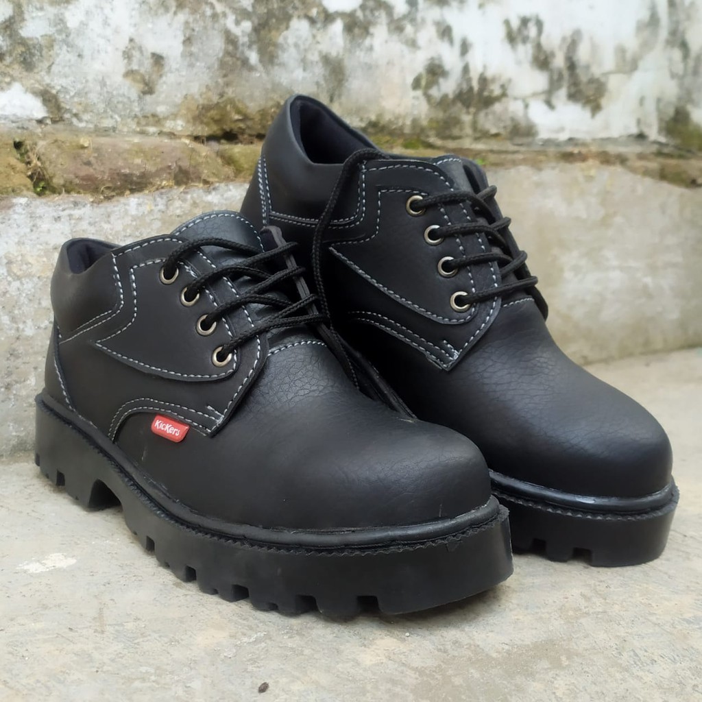 Sepatu Safety king Kickers SKN kerja kitchen dapur hotel kulit omega impor murah ujung besi