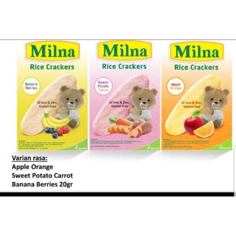 Milna Rice Crackers Berries