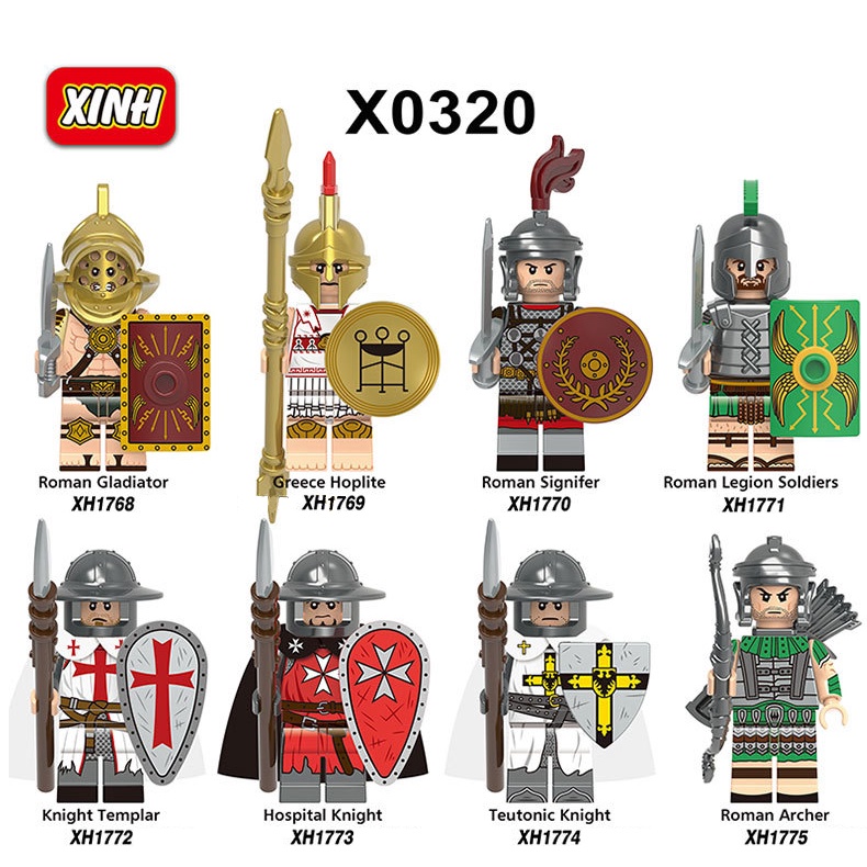 Mainan Action Figure Minifigures Roman Knights X0320 Untuk Hadiah