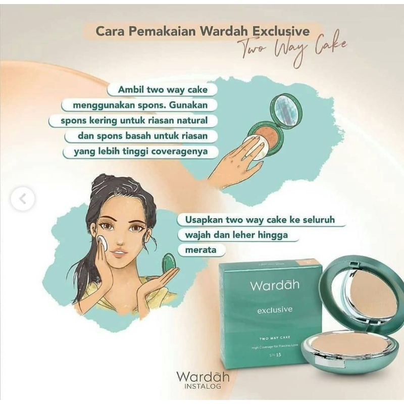 Wardah Exclusive Two Way Cake Full Case Exp 2025