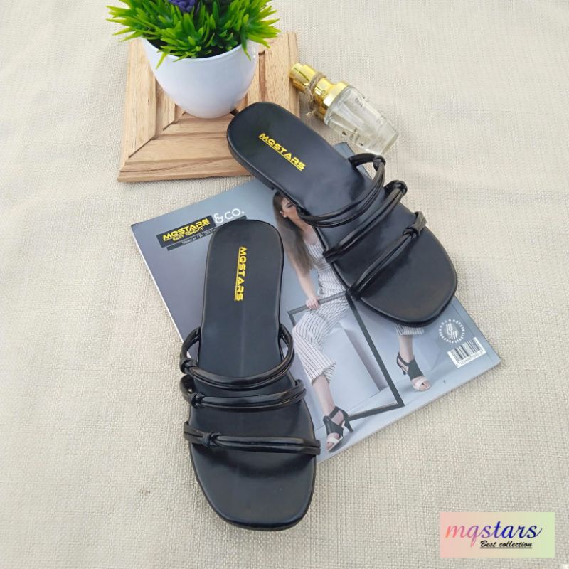 Sandal Flat Wanita Tali Strap 3