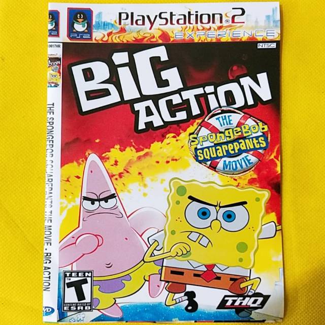 CD Game Playstation 2 Game Ps2 Big Action Spongebob