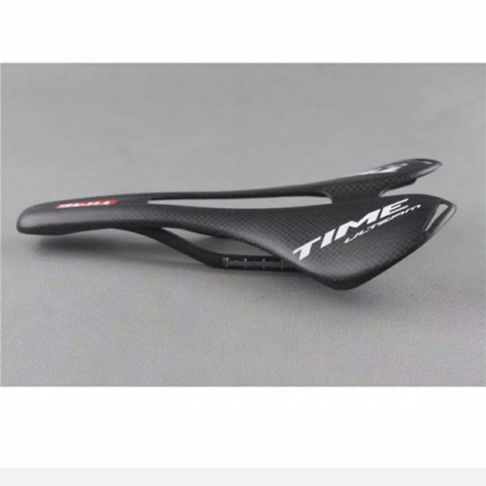 Saddle Time Ulteam Full Carbon lubang tengah Sadel 3K Karbon