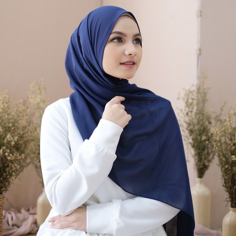 HIJAB PASHMINA POLOS CERUTI BABYDOLL BY.SALWA (JAHIT TEPI RAPI)