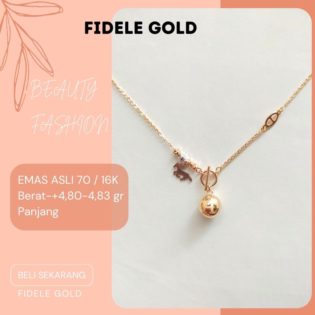 Kalung Herme Variasi Kalung Emas Asli Kadar Tua 700 Kalung Emas 16k