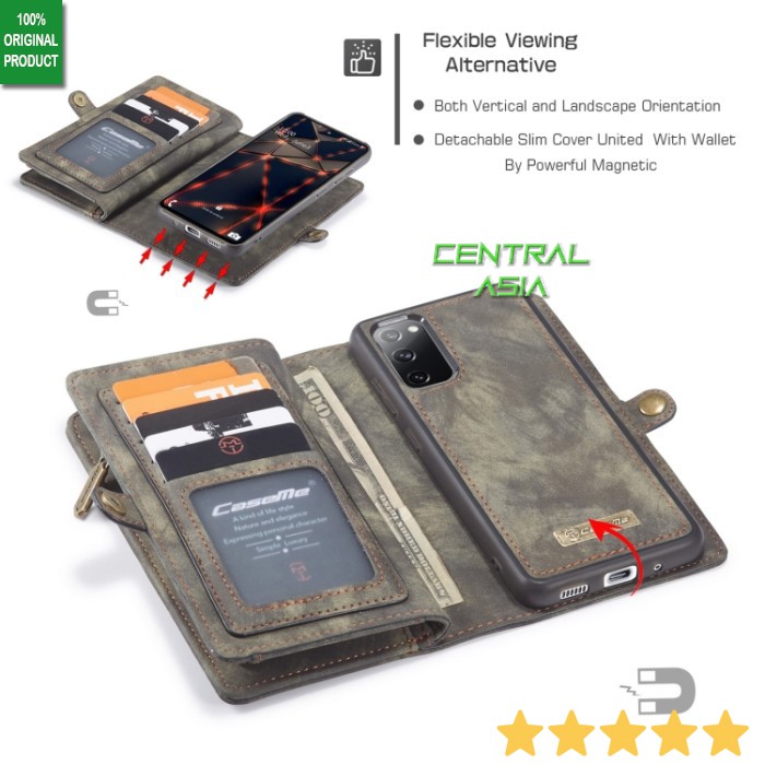 [Multifungsi] Wallet Leather Case Samsung S20 FE
