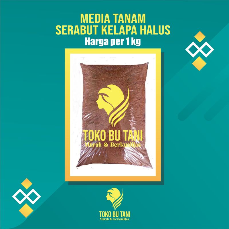 MEDIA TANAM COCOPEAT SABUT KELAPA HALUS 1KG