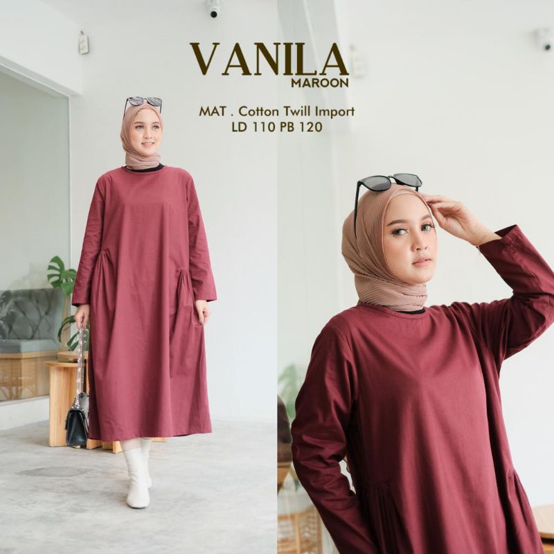 VANILA GAMIS MIDI TERBARU BY SAZO