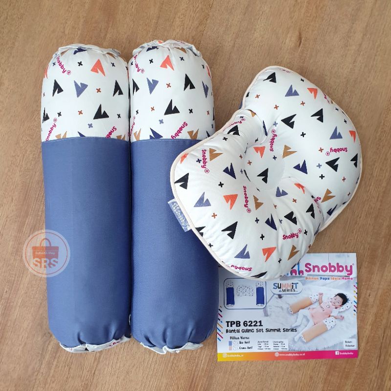 4 in 1 | 3 in 1 | Snobby BANTAL Bayi Set (1 Peyang + 2 Guling) Bantal Guling Baby Summit | Swan Series BANTAL GULING