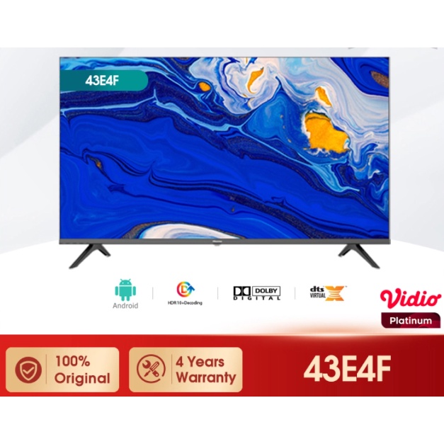 Hisense SMART LED TV ANDROID 43 INCH - 43E4F