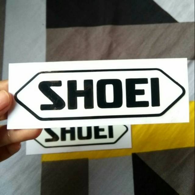 STIKER SHOEI  STIKER LOGO HELM SHOEI CUTTING TUMPUK STIKER HELM