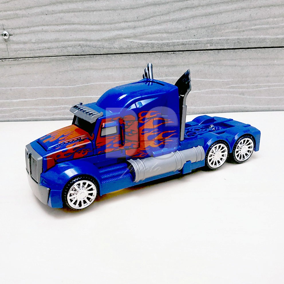 Super Car Deformation Optimus Prime Mainan Mobil Autobot Robot Transformers