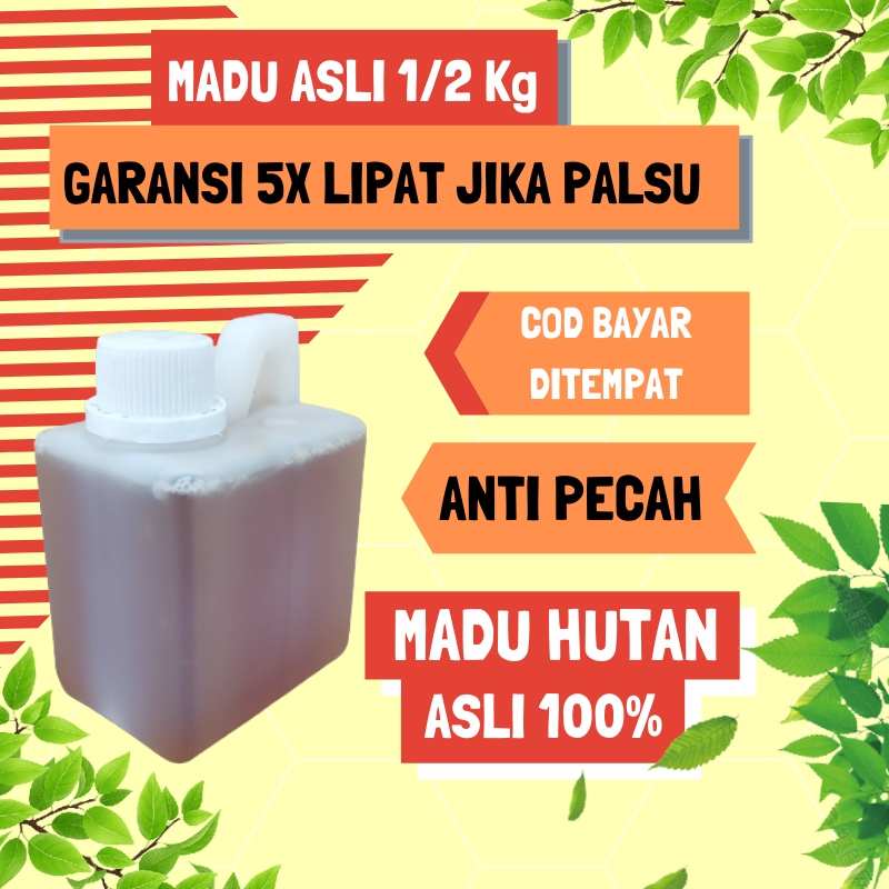 

Madu Asli Murni Hutan Asli & Murni 100% Madu Kemasan 500gr Madu Hutan Sumbawa Multiflora Honey