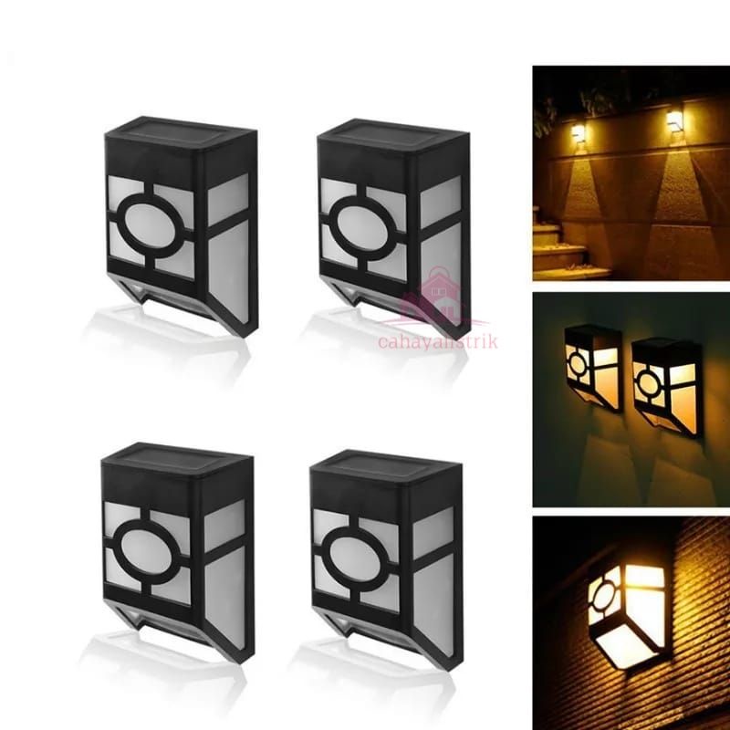 Lampu Solar Taman Tenaga Surya / Lampu Dinding LED / Lampu Hias Dinding Solar Wall Waterproof