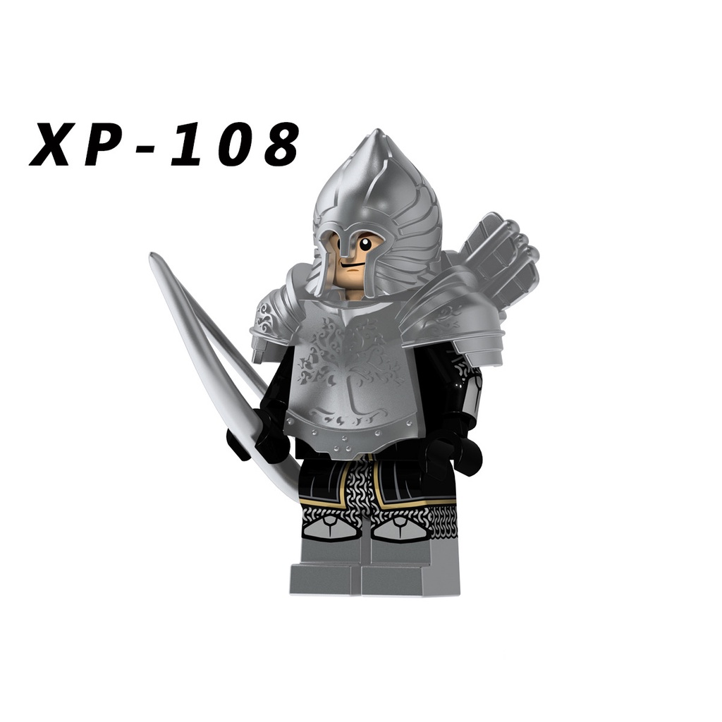 Mainan Balok Bangunsusun Model Lego Minifigures Bentuk Prajurit Lord of The Rings Untuk Anak KT1014 KT1015