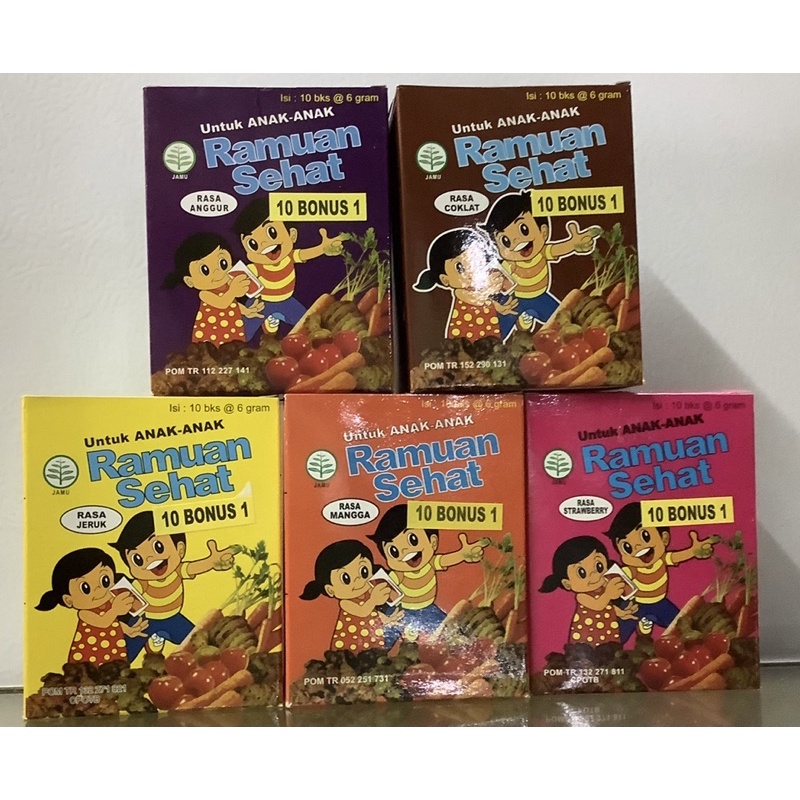 

Ramuan SEHAT untuk anak (isi 10 bks + 1)