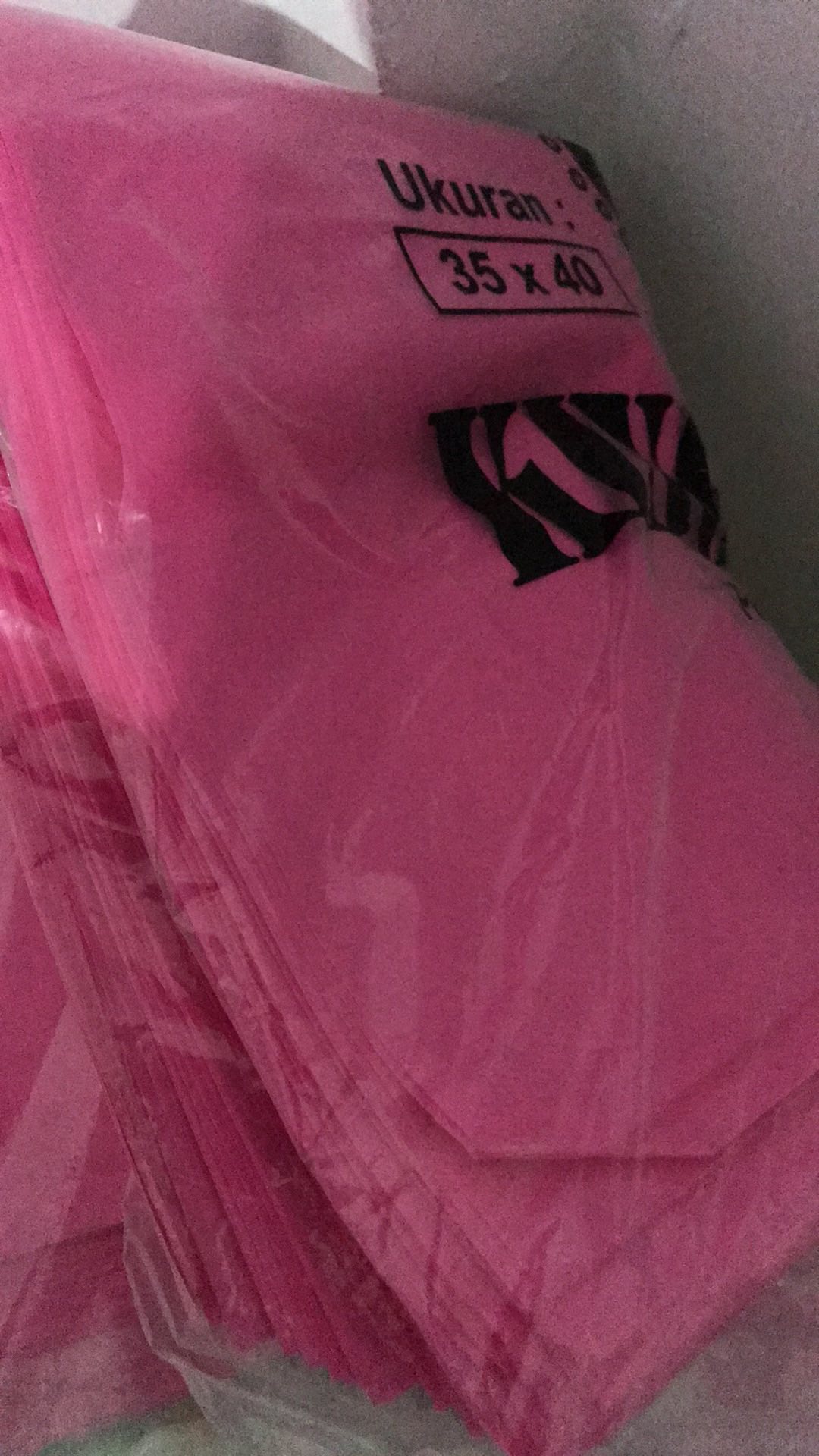 Kantong Plastik  Soft Handle Polos 1pak Isi 50pcs