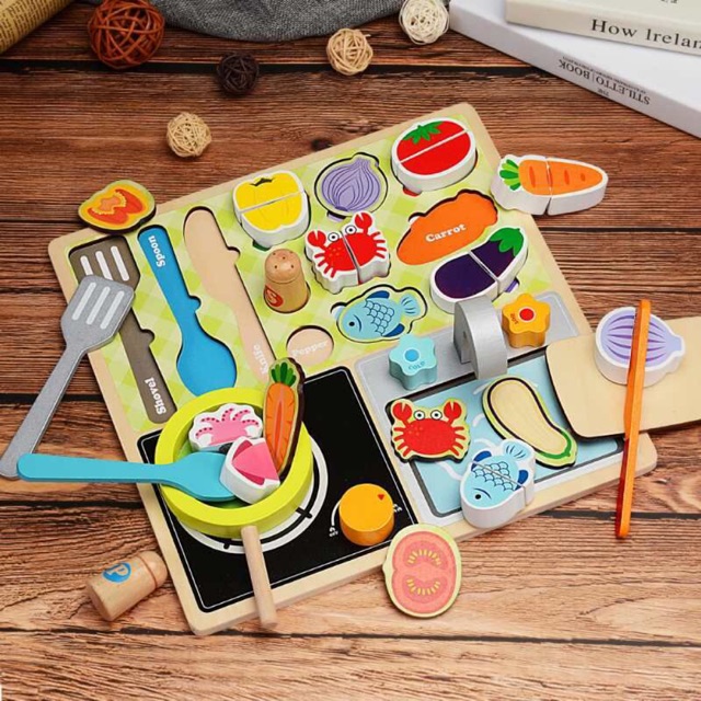  Mainan  dapur anak papan masak  cooking board mainan  