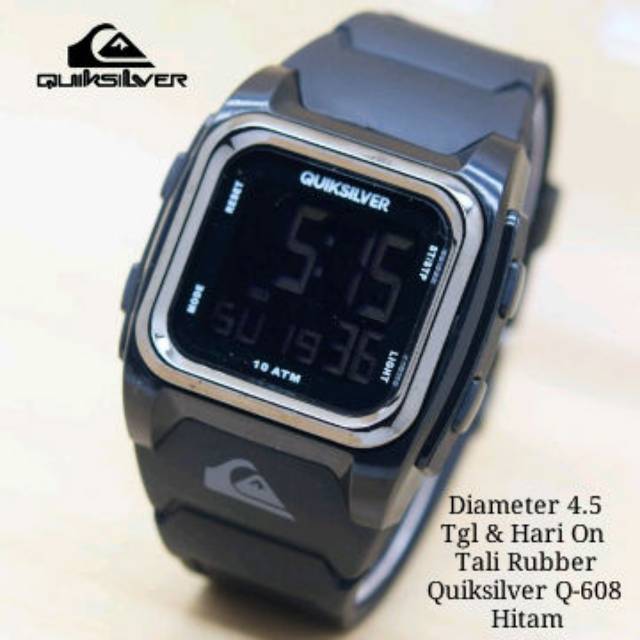 Jam Tangan QUIKSILVER DIGITAL KOTAK Tali Rubber