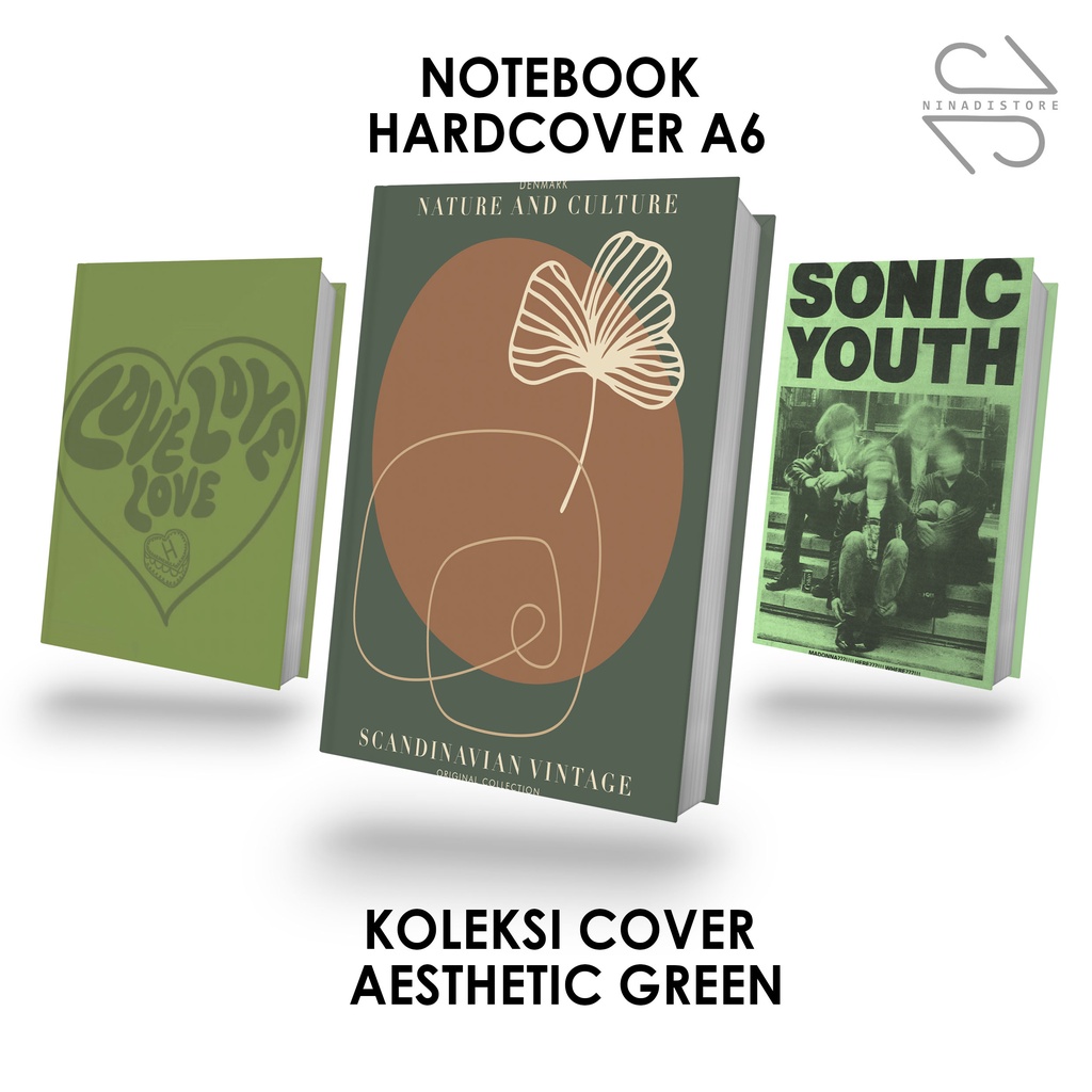 

Pocket BookEASTHETIC GREEN Note Agenda Planner, Journal, Diary, Gift / Premium Hardcover A6