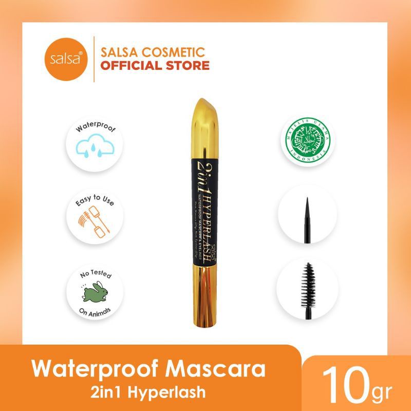 SALSA MASCARA 2in1 HYPERLASH WATERPROOF