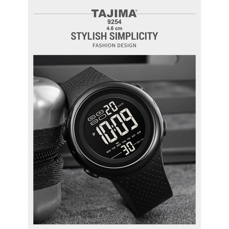 Jam Tangan Pria Digital Sport Tajima 9254 Water Resist Original Garansi 1 tahun + Free BOX-2