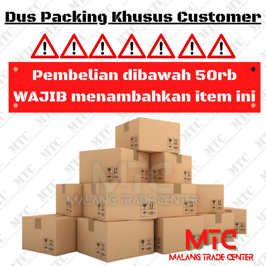 Dus Packing Khusus Customer MTC - Pembelian dibawah 50rb WAJIB membeli item ini