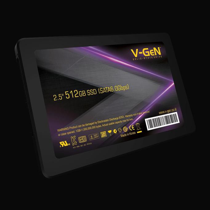 ⁑Cds1⋆ Xvf-12 Ssd V-Gen 512Gb Sata 3 | Vgen Ssd 512 Gb Laptop Komputer Original