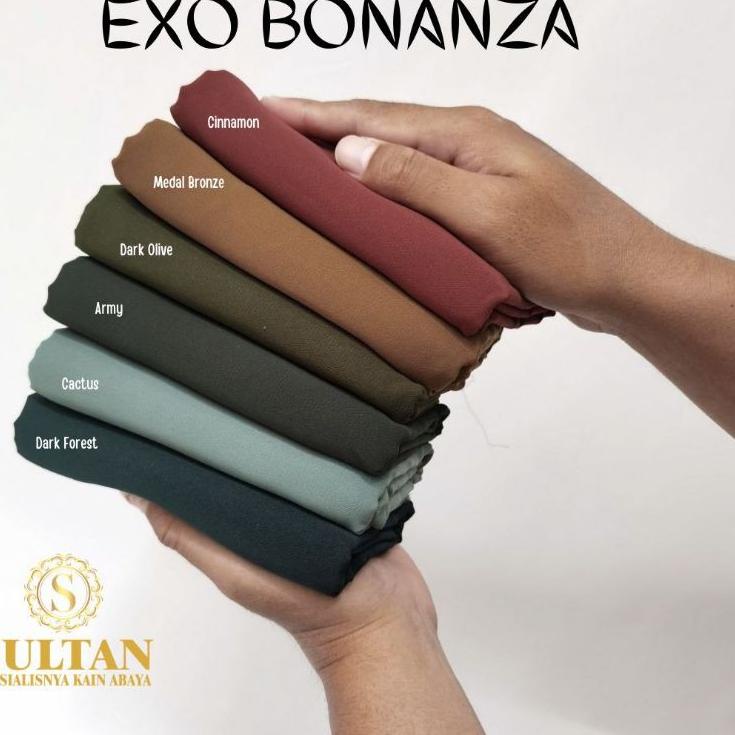 masih banyak PART 1- 50CM EXO BONANZA POLOS WARNA LENGKAP ORIGINAL KAIN SULTAN Garansi