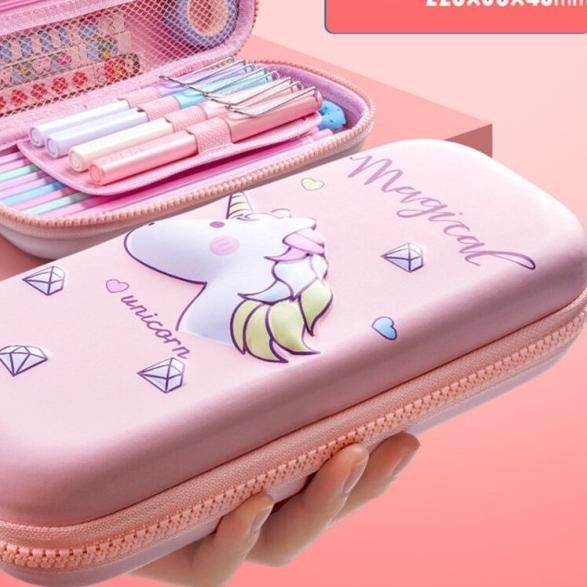 

♤ Tempat Pensil 3D / Pencil Case Cute Box Unicorn Kawaii Stationery - Unicorn ۩
