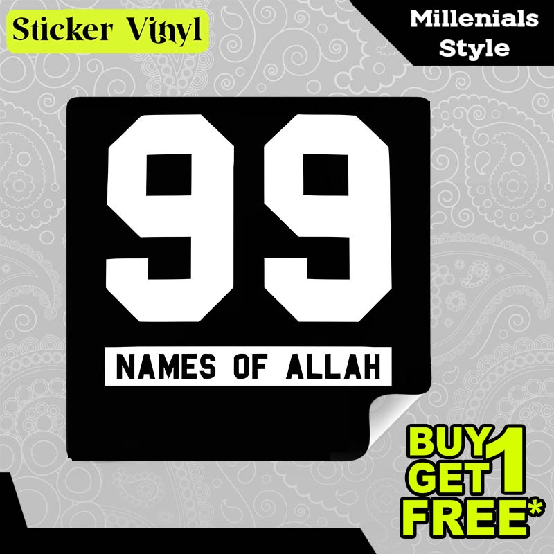 

Stiker Sticker 99 Names of ALLAH Asmaul Husna Desain Keren dan Kekinian Aesthetic Bahan Vinyl Satuan Anti Air