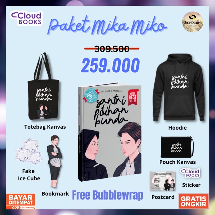 

DISKON SPESIAL NOVEL SANTRI PILIHAN BUNDA - SYALSABILA FALENSIA TERLARIS