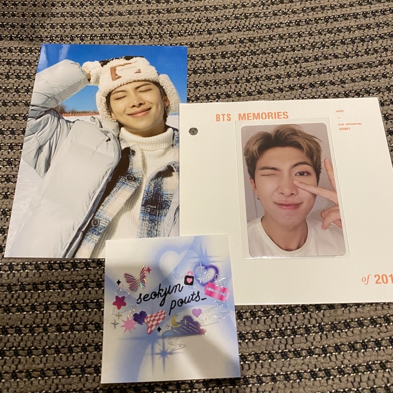 BTS Official Photocard pc memories 2019 bluray Namjoon RM winter package memo 19