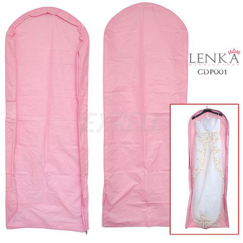 [READY STOCK] COVER PELINDUNG GAUN DRESS PESTA PENGANTIN PINK 150CM CDP001