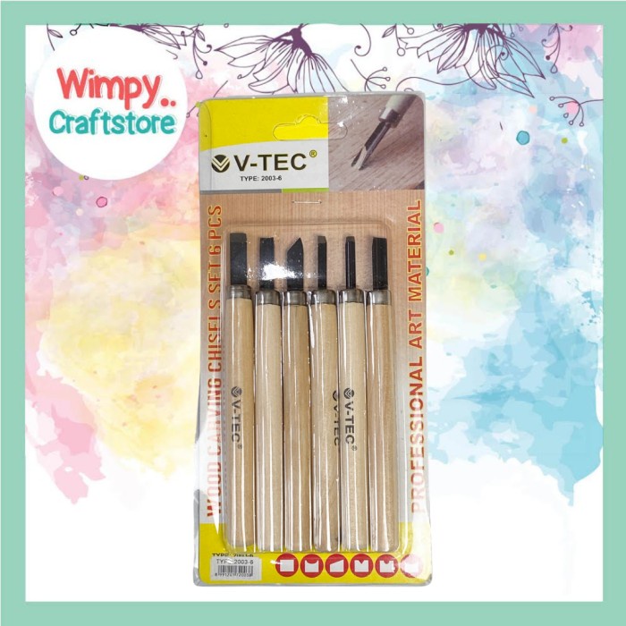 

UKIR-ALAT- WOOD CARVING TOOLS ALAT UKIR ALAT CUKIL KAYU ALAT CLAY BAHAN CRAFT - ISI 6 -ALAT-UKIR.