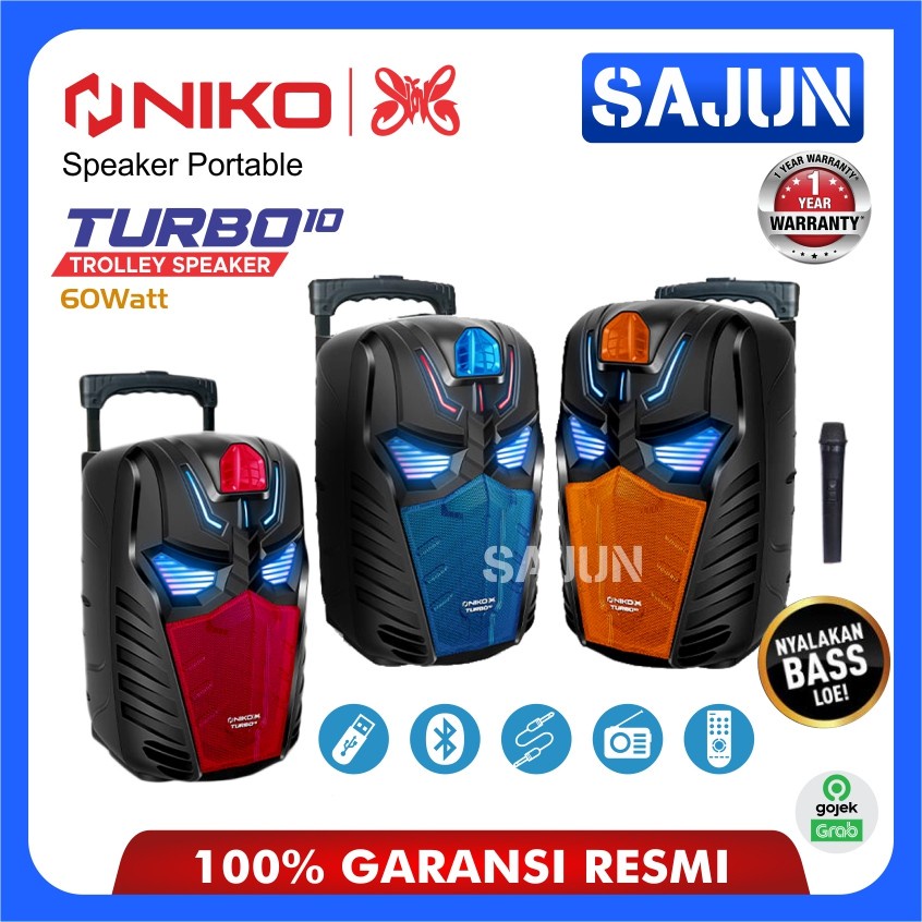 NIko TURBO10 Trolley Speaker Speaker Portable Meeting Niko