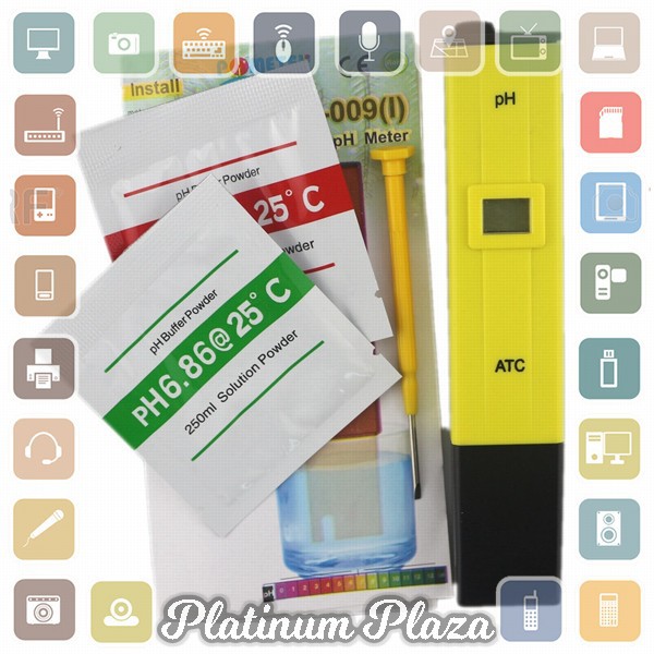 Alat Ukur Uji PH Meter Tester Pen Air Minum/Akuarium - PH-2016 - Yellow`JFFPFB-