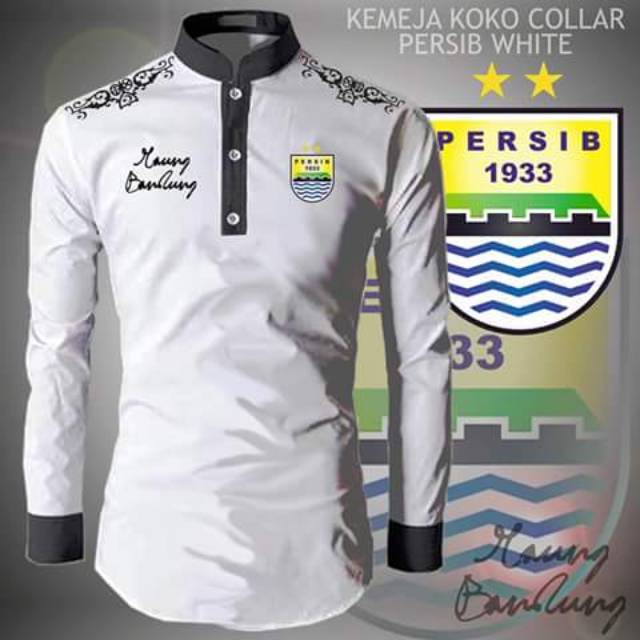 KEMEJA KOKO PERSIB BANDUNG FASHION MUSLIM PRIA TERLARIS