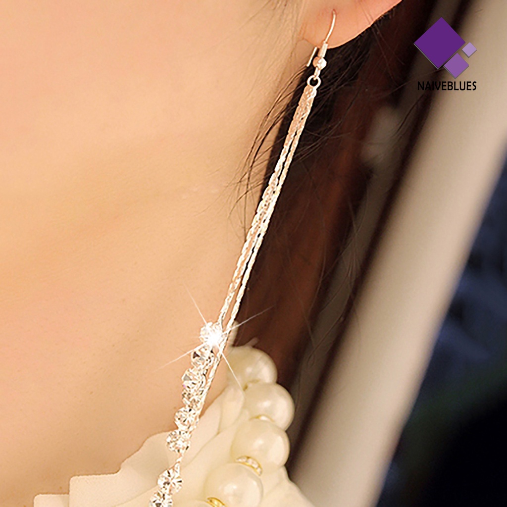 Anting Berlian Imitasi Bahan Alloy Untuk Wanita