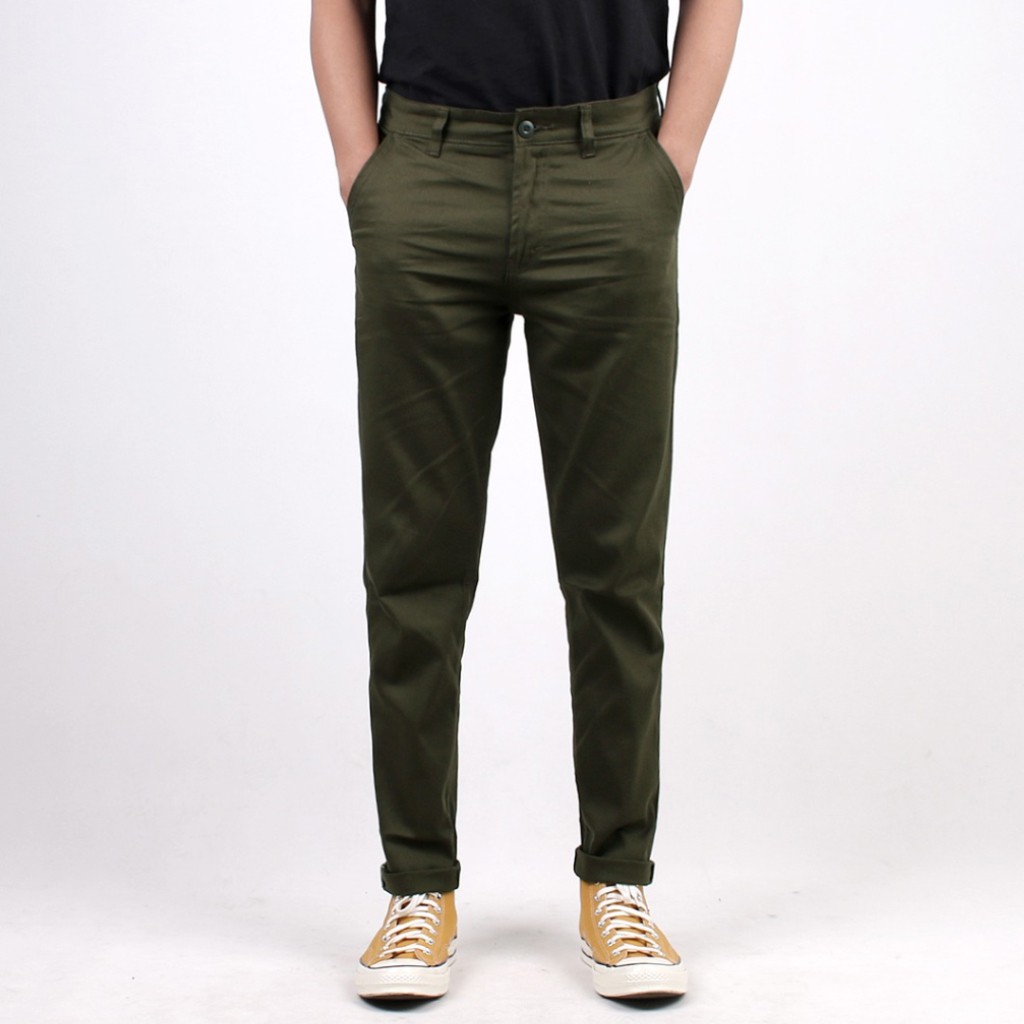 CELANA CHINO ORIGINAL PRIA SLIM FIT STRETCH CASUAL FORMAL CHINOS PREMIUM SELVED