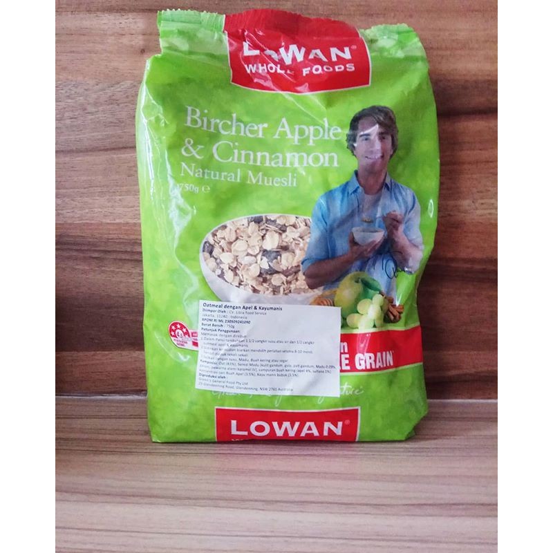 

Lowan bircher muesli apple cinnamon