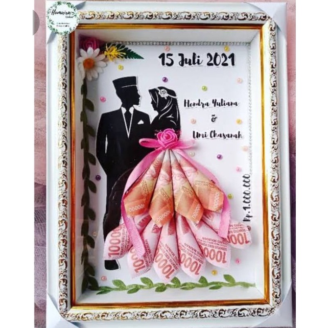 Bingkai mahar murah 3D ukuran12x16