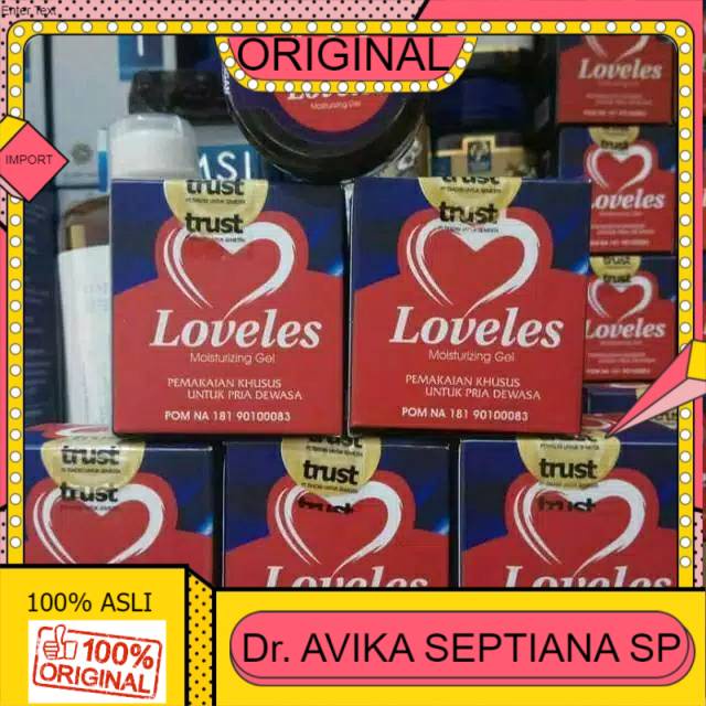 100% ASLI Loveles - Loveless Moisturizing Gel Asli Original 100% Ori