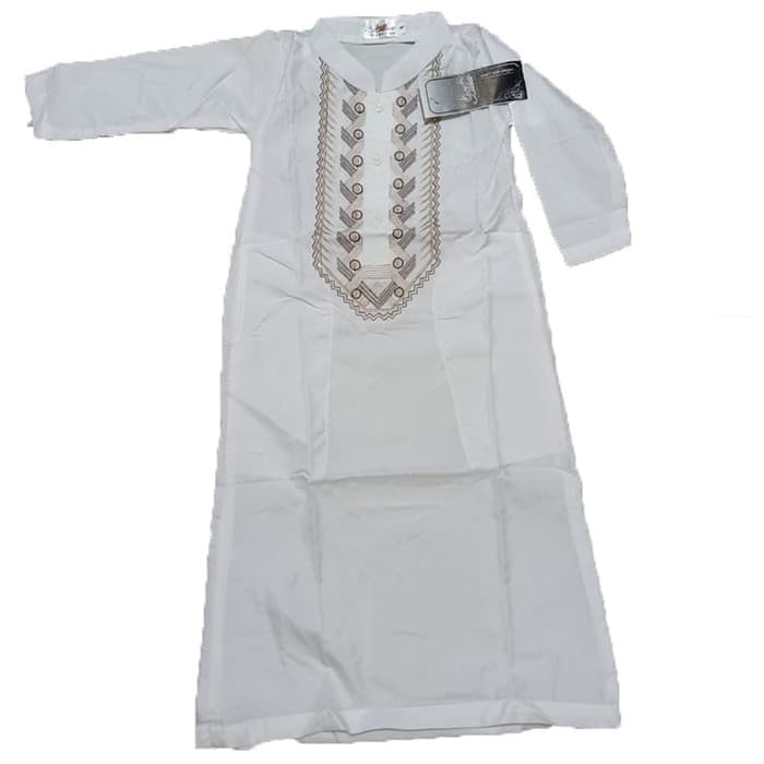 Termurah Pakaian Gamis Muslim Anak Perempuan Ping Dan Biru Mu 8164DE Grosir Jubah Putih Bordir / La