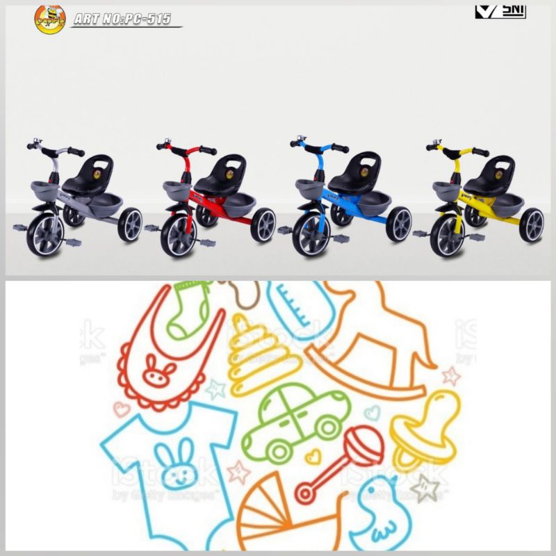 SEPEDA ANAK RODA 3 TRICYCLE PACIFIC PC 515