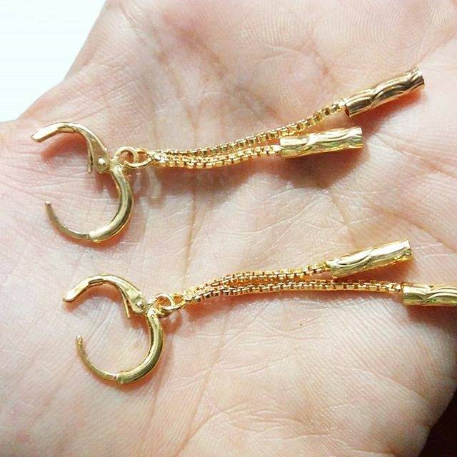 Anting xuping bambu panjang / anting xuping