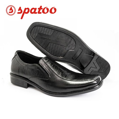 Sepatu PDH Pria Original SPATOO SP 03 Hitam Bahan 100% Kulit Sapi Asli Sepatu Formal Untuk Kerja