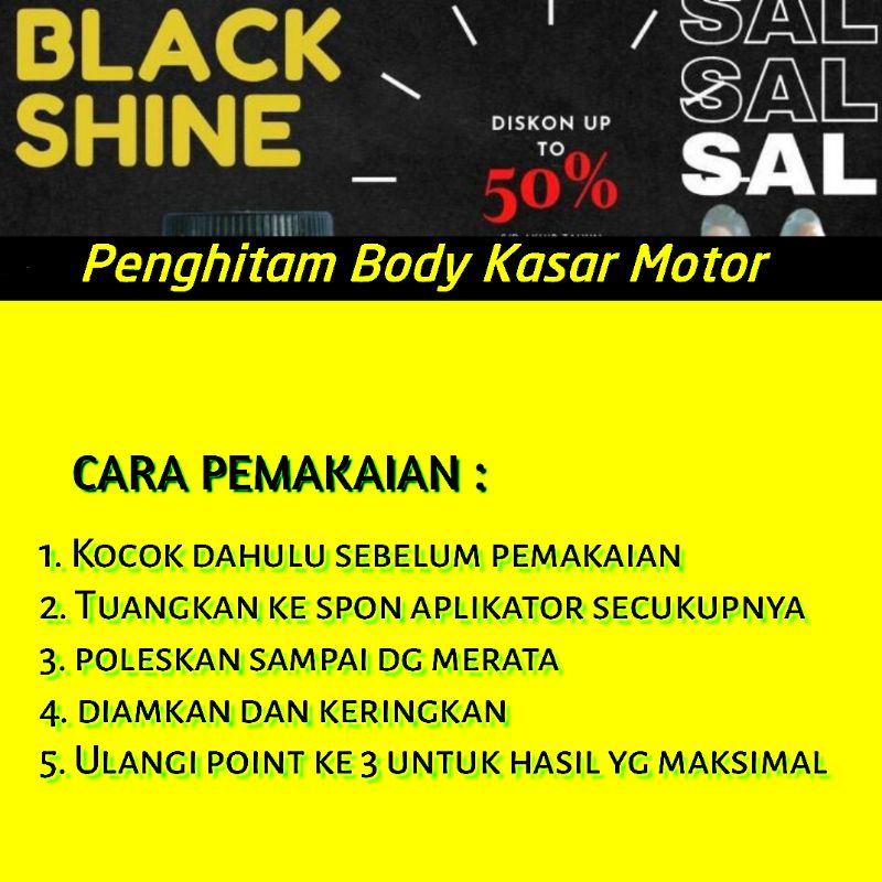 Penghitam Body Motor Dashboard Permanen Pengkilap Bodi Kasar Plastik Tahan Lama Vario 110 old Kusam