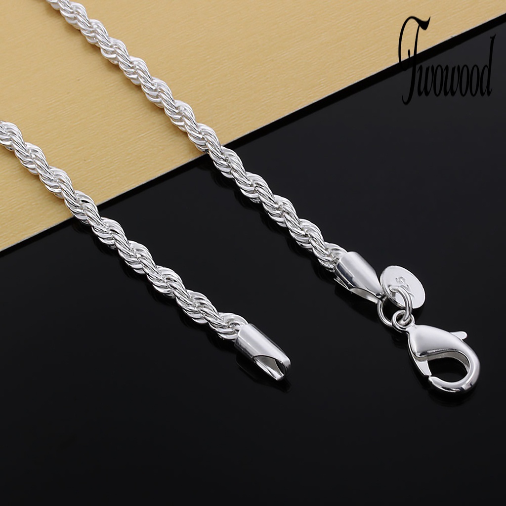 Gelang Sterling Silver 925 Model Twist Untuk Wanita