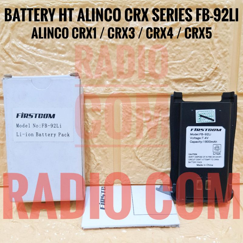 BATRE HT ALINCO CRX5 CRX1 CRX3 CRX4 VOXTER UV X5 LITHIUM BATERAI ALINCO CRX1 CRX3 CRX5 LITIUM MURAH